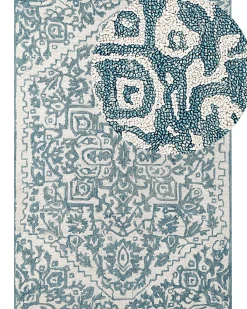 Tapete De La Azul E Branca 160 X 230 Cm Ahmetli