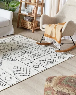 Tapete De La Branco E Preto 160 X 230 Cm Alkent