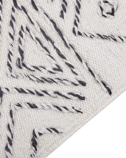 Tapete De La Branco E Preto 160 X 230 Cm Alkent