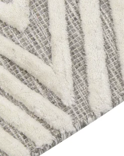 Tapete De La Cinzenta E Branca 140 X 200 Cm Goksun