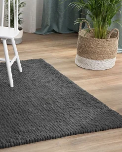 Tapete De La Cinzento Escuro 160 X 230 Cm Amdo