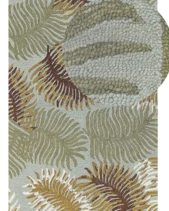 Tapete De La Com Padrao De Folhas Multicolor 160 X 230 Cm Vize