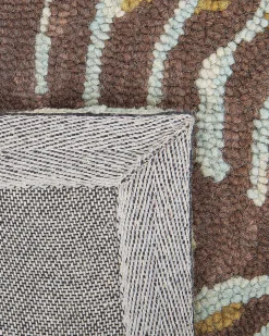 Tapete De La Com Padrao De Folhas Multicolor 160 X 230 Cm Vize