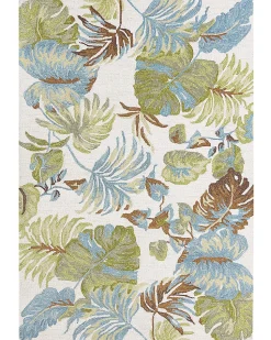 Tapete De La Com Padrao De Folhas Multicolor 160 X 230 Cm Kinik