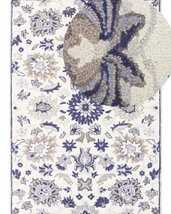 Tapete De La Creme E Azul 160 X 230 Cm Kumru