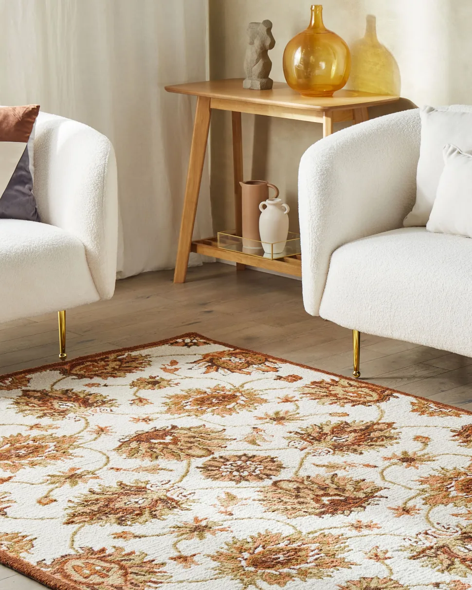 Tapete De La Creme E Castanho 160 X 230 Cm Ezine