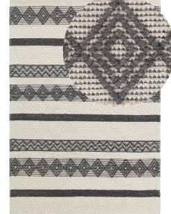 Tapete De La Creme E Cinzento 160 X 230 Cm Davutlar