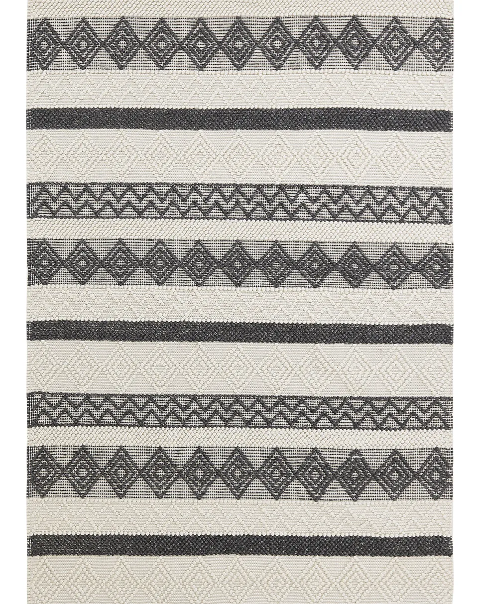 Tapete De La Creme E Cinzento 160 X 230 Cm Davutlar