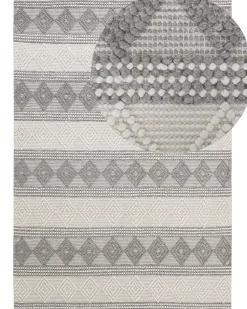 Tapete De La Creme E Cinzento 160 X 230 Cm Bozova