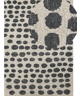 Tapete De La Creme E Preto 160 X 230 Cm Havran