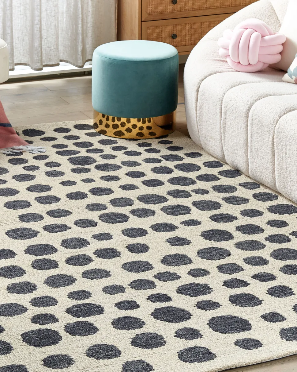 Tapete De La Creme E Preto 160 X 230 Cm Havran