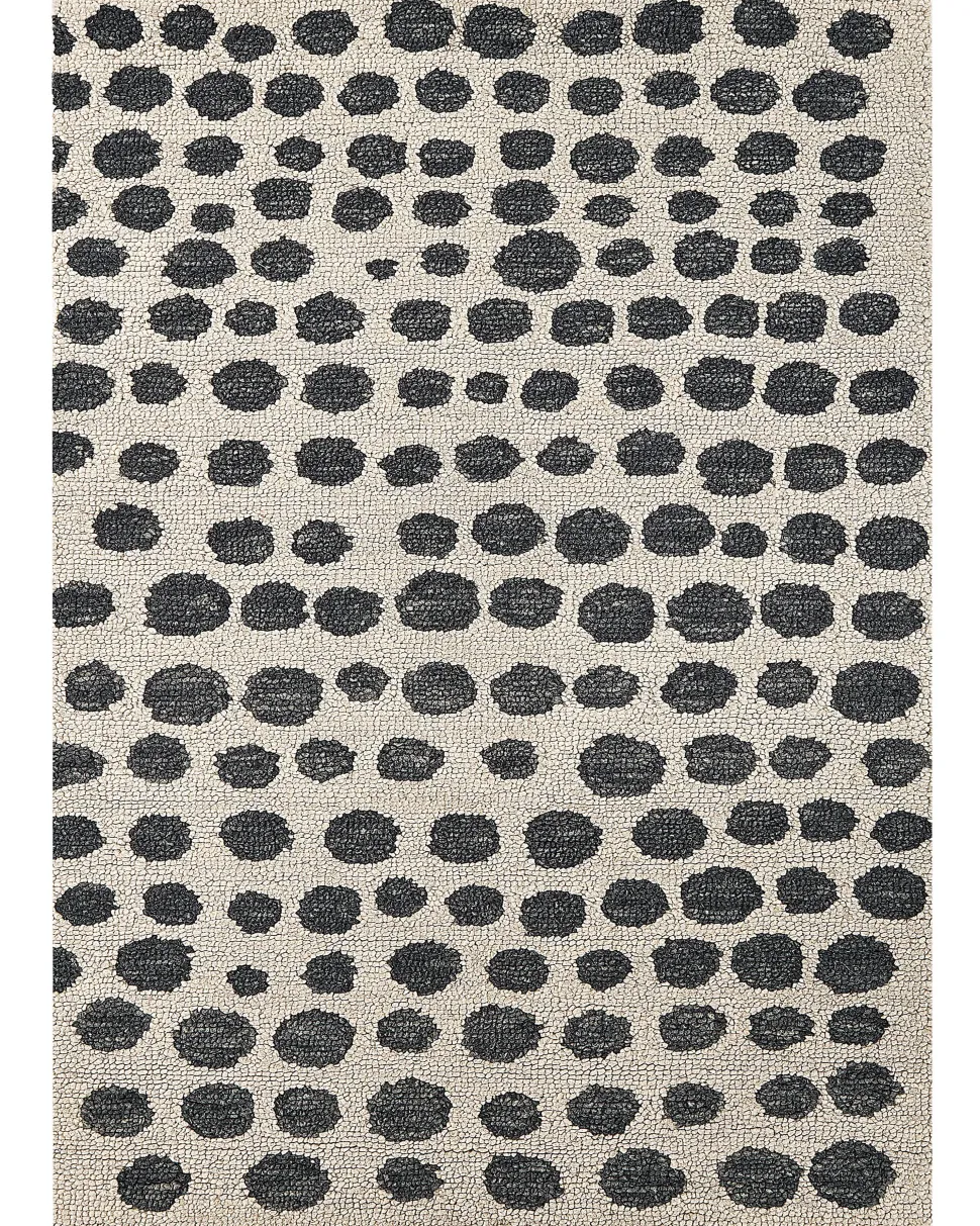 Tapete De La Creme E Preto 160 X 230 Cm Havran