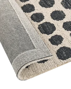 Tapete De La Creme E Preto 160 X 230 Cm Havran