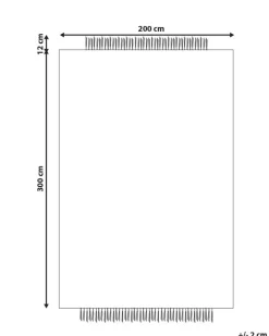 Tapete De La Creme E Preta 200 X 300 Cm Divarli
