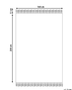 Tapete De La Creme E Preta 160 X 230 Cm Yazlik