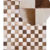 Tapete De Pele Genuina Castanha E Creme 160 X 230 Cm Solmaz