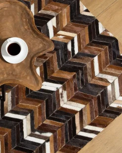 Tapete De Pele Genuina Castanha 160 X 230 Cm Balat