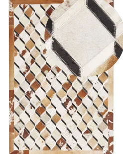 Tapete De Pele Genuina Castanha 160 X 230 Cm Serinova