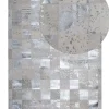 Tapete De Pele Genuina Creme E Prateada 160 X 230 Cm Yazir