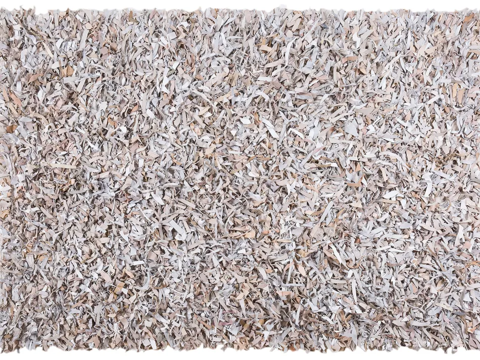 Tapete De Pele Genuina Creme Claro 160 X 230 Cm Mut