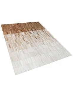 Tapete De Pele Genuina Creme 160 X 230 Cm Yagda