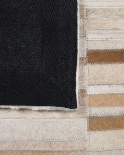 Tapete De Pele Genuina Creme 160 X 230 Cm Yagda