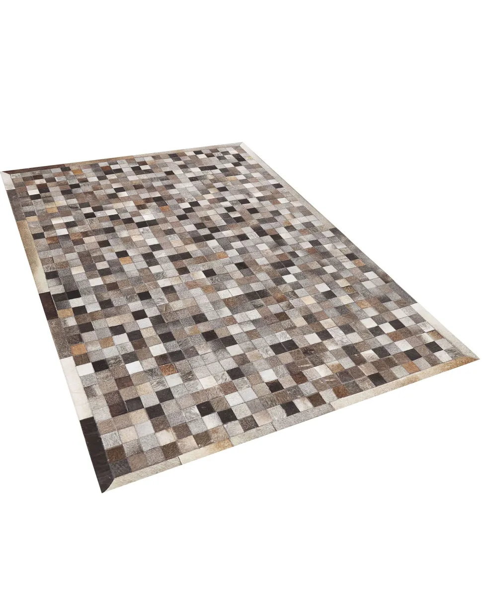 Tapete De Pele Genuina Multicolor 160 X 230 Cm Armutlu