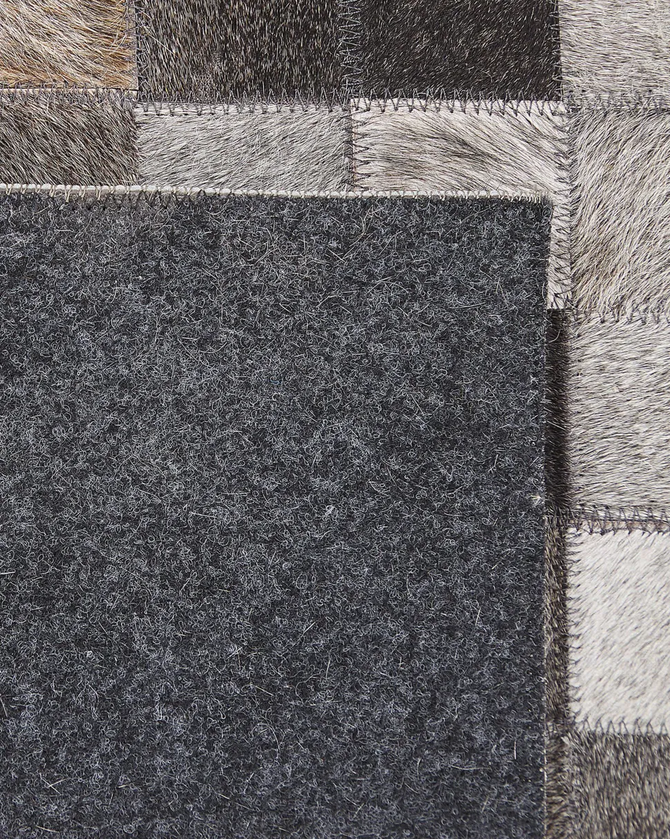 Tapete De Pele Genuina Multicolor 160 X 230 Cm Armutlu