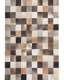 Tapete De Pele Genuina Multicolor 200 X 300 Cm Soke