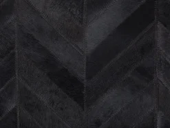 Tapete De Pele Genuina Preta 160 X 230 Cm Belevi