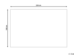 Tapete De Pele Genuina Preta 160 X 230 Cm Belevi