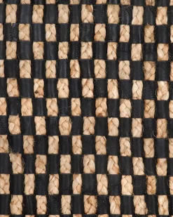 Tapete De Pele Genuina Preta E Creme 140 X 200 Cm Gerce