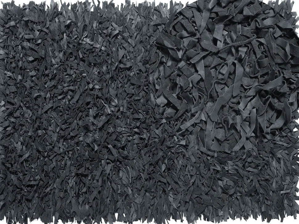 Tapete De Pele Genuina Preta 160 X 230 Cm Mut