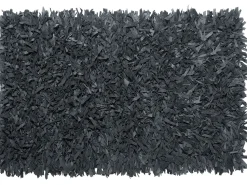 Tapete De Pele Genuina Preta 160 X 230 Cm Mut