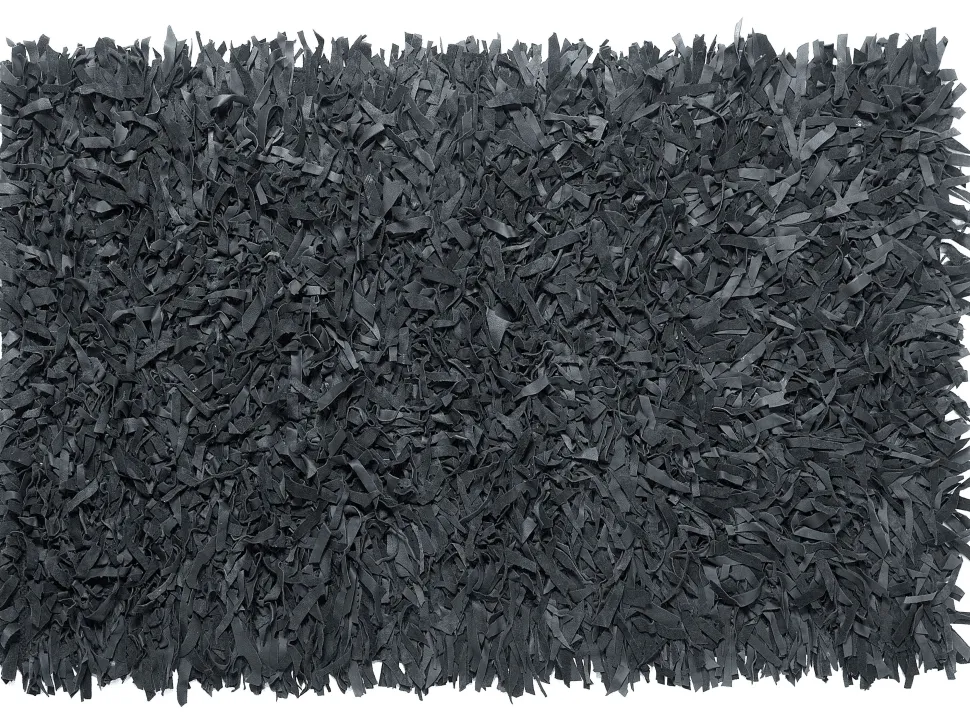 Tapete De Pele Genuina Preta 160 X 230 Cm Mut