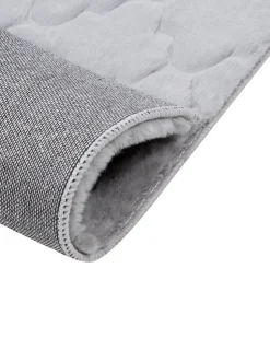 Tapete De Pele Sintetica De Coelho Cinzenta 160 X 230 Cm Gharo