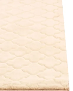 Tapete De Pele Sintetica De Coelho Creme 160 X 230 Cm Gharo