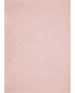 Tapete De Pele Sintetica De Coelho Rosa 160 X 230 Cm Gharo