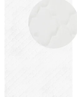 Tapete De Pele Sintetica De Coelho Branca 160 X 230 Cm Gharo