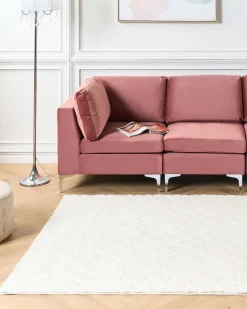 Tapete De Pele Sintetica De Coelho Branca 160 X 230 Cm Gharo