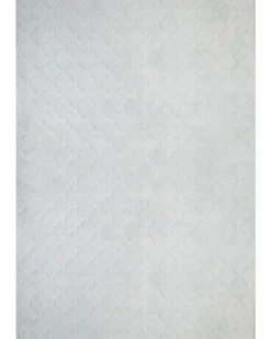 Tapete De Pele Sintetica De Coelho Cinzenta Clara 160 X 230 Cm Gharo