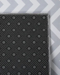 Tapete De Poliester Branco E Cinzento 80 X 300 Cm Saikheda