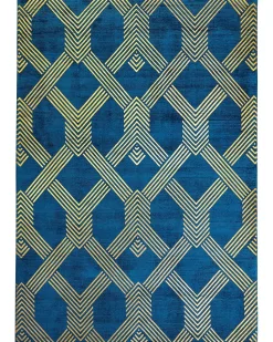 Tapete De Viscose Azul 160 X 230 Cm Vekse