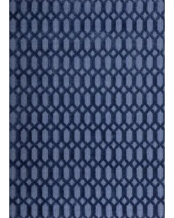 Tapete De Viscose Azul Marinho 160 X 230 Cm Cizre