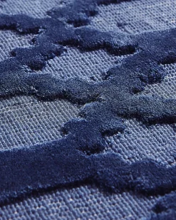 Tapete De Viscose Azul Marinho 160 X 230 Cm Cizre