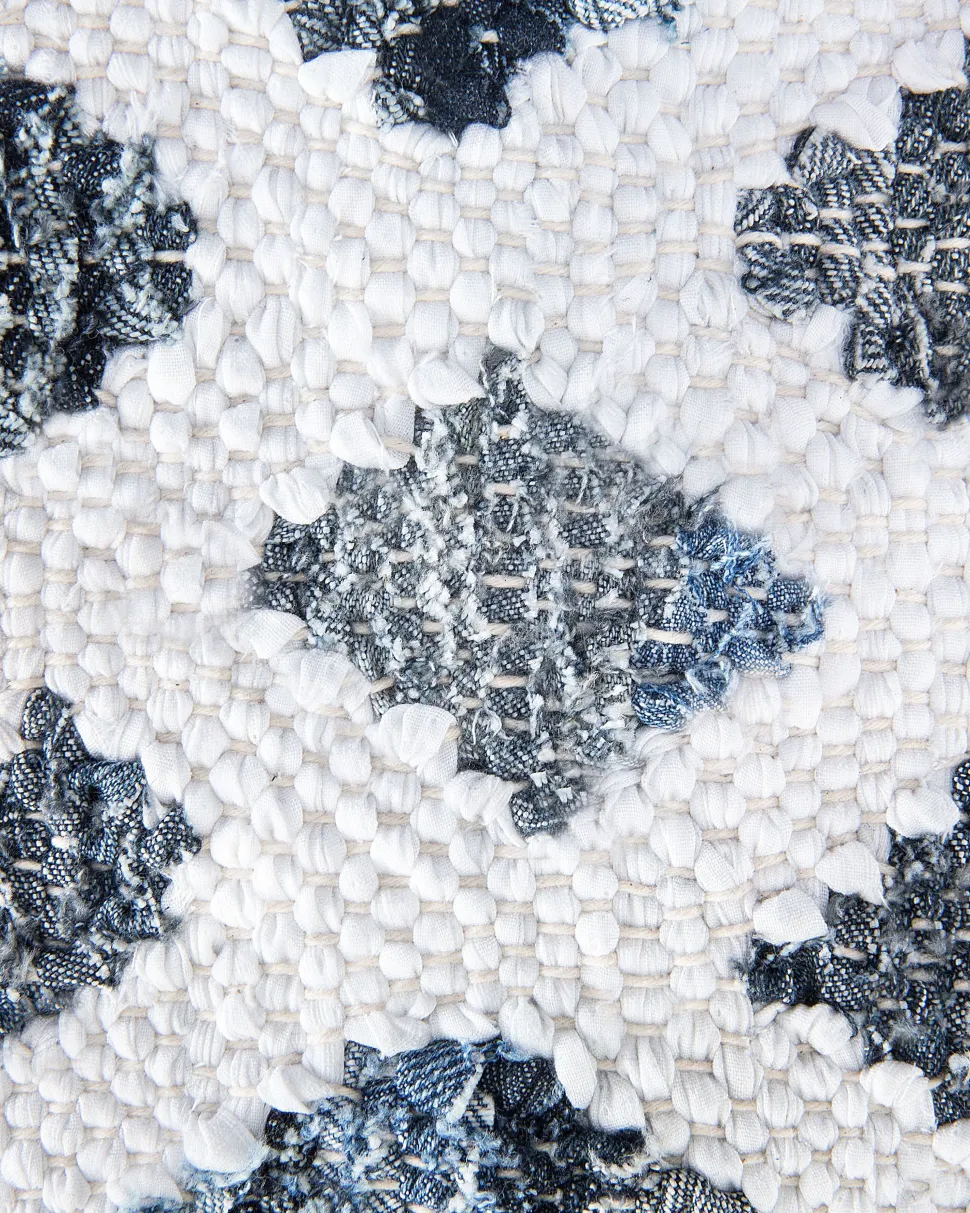 Tapete Em Algodao Azul 140 X 200 Cm Adiyaman