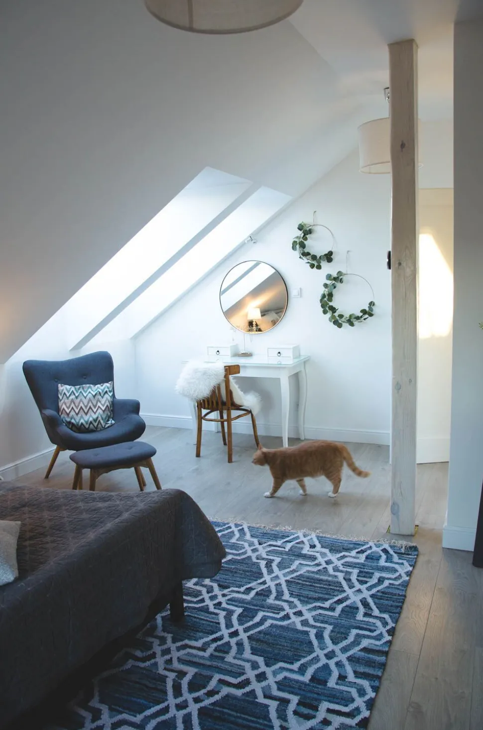 Tapete Em Algodao Azul 140 X 200 Cm Adiyaman