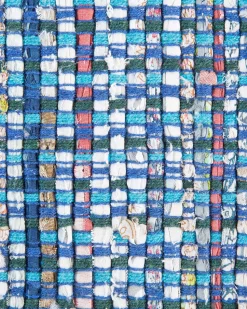 Tapete Em Algodao Azul Marinho 140 X 200 Cm Besni