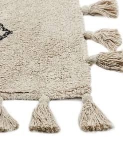 Tapete Em Algodao Creme 160 X 230 Cm Bulcuk