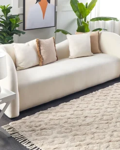 Tapete Em Algodao Creme 160 X 230 Cm Aksaray